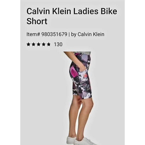 NEW WITH TAGS WOMENS CALVIN KLEIN BIKE SHORTS - Picture 1 of 4
